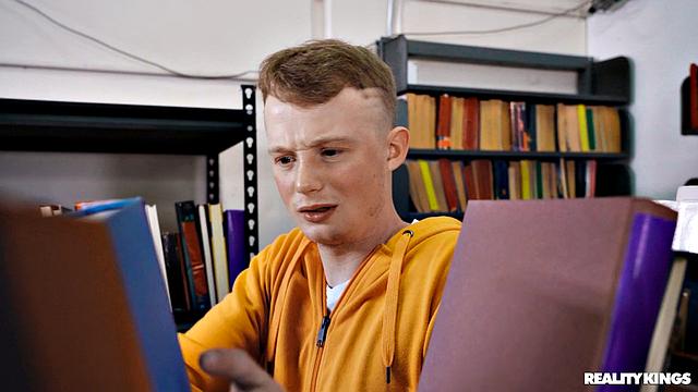 Sneaky Librarian Gets College Guy