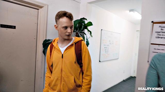 Sneaky Librarian Gets College Guy