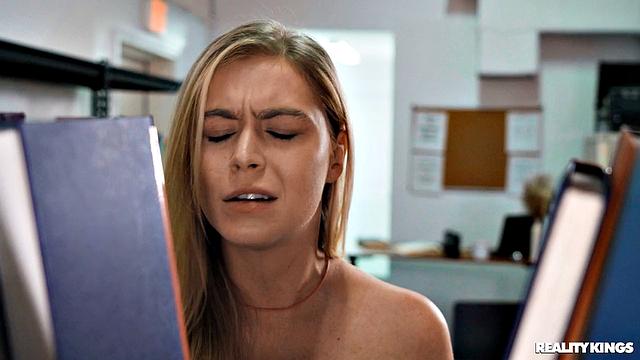 Sneaky Librarian Gets College Guy