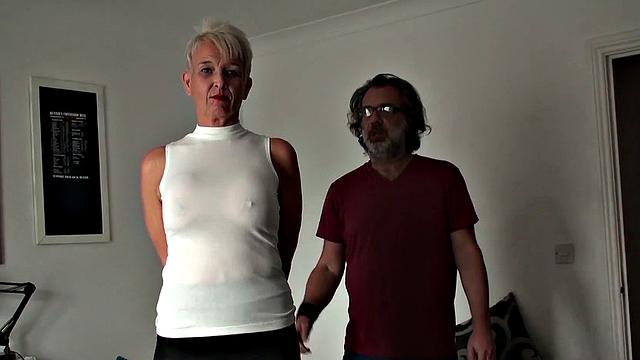 Roughly fucked mature slut swallows huge load of cum