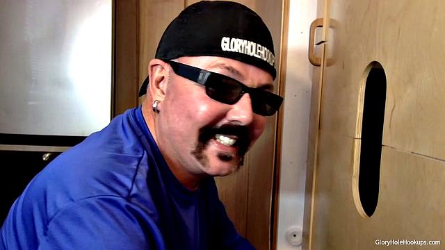 Hot Construction Guy Gets a Gloryhole Blowjob