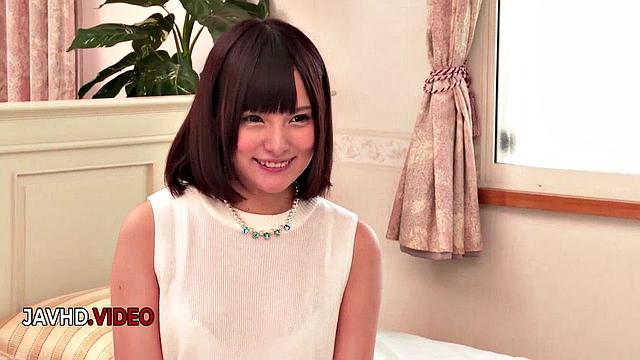 Mihono's Double Hole Adventure with Her Hairy Lover