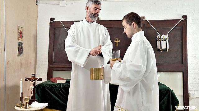 marcus rivers ditches church talk for some hands-on altar boy fun