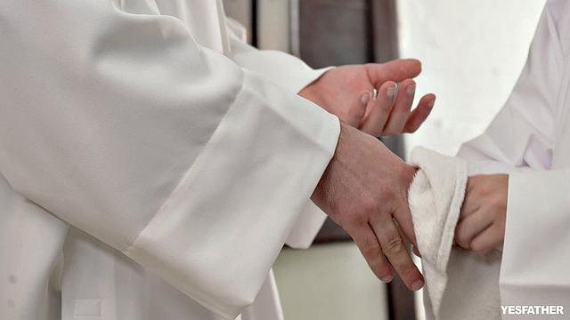 marcus rivers ditches church talk for some hands-on altar boy fun
