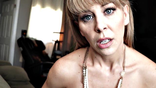 Busty MILF POV pounded by stepson after sucking