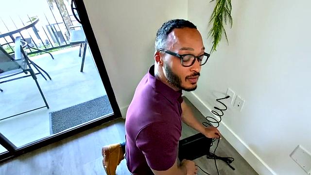 Black jock sucking pov dick before tight ass fucked