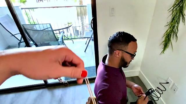 Black jock sucking pov dick before tight ass fucked