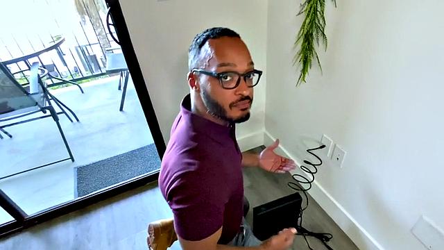 Black jock sucking pov dick before tight ass fucked