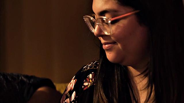 Curvy spex chick enjoys bondage fuck with lucky guy