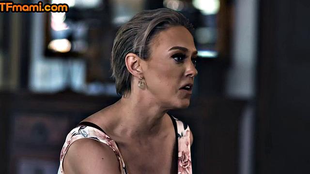 3some stepmom MILF fucked by stepson in FFM with babe