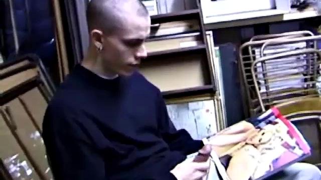 Young Shane returns home from work, grabs a porn magazine and heads to the garage. There, he strips down and starts stroking. Along the way, he pauses to taste his pre-cum, before taking himself to the point of no return.