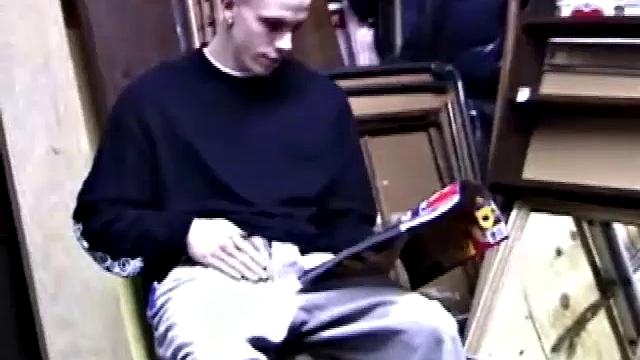 Young Shane returns home from work, grabs a porn magazine and heads to the garage. There, he strips down and starts stroking. Along the way, he pauses to taste his pre-cum, before taking himself to the point of no return.