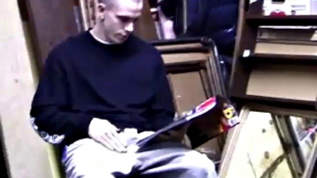 Young Shane returns home from work, grabs a porn magazine and heads to the garage. There, he strips down and starts stroking. Along the way, he pauses to taste his pre-cum, before taking himself to the point of no return.