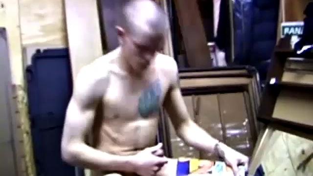 Young Shane returns home from work, grabs a porn magazine and heads to the garage. There, he strips down and starts stroking. Along the way, he pauses to taste his pre-cum, before taking himself to the point of no return.