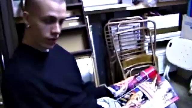 Young Shane returns home from work, grabs a porn magazine and heads to the garage. There, he strips down and starts stroking. Along the way, he pauses to taste his pre-cum, before taking himself to the point of no return.