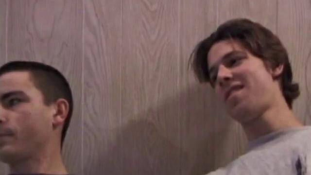 In this hot dual jerk off scene, Dan and Jayden get naked and start beating off over a glass table. The camera is positioned underneath the glass, capturing all the stroking action, and cum that shoots from their cocks.