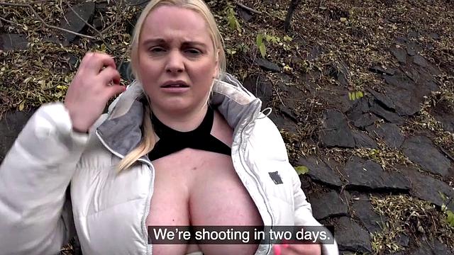 Huge euro picked up outdoors and facefucked