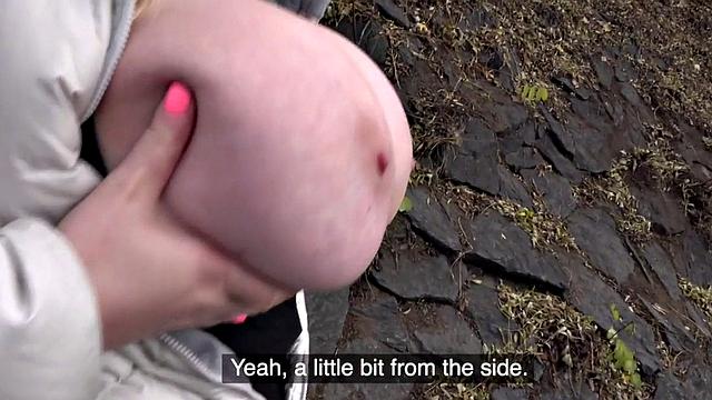 Huge euro picked up outdoors and facefucked