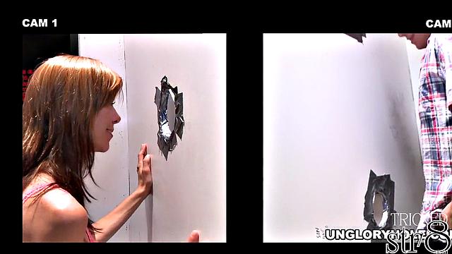 Curious str8 visits gay gloryhole