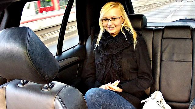 Nerdy Blonde Gets Back At Cheating Boyfriend By Fucking Taxi Driver