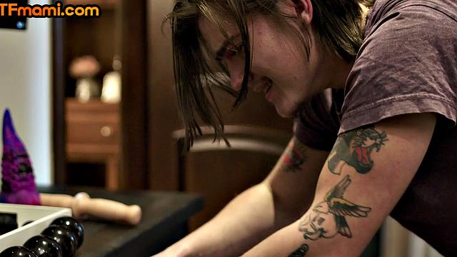 Busty Redhead pounded by stepson after sucking his cock