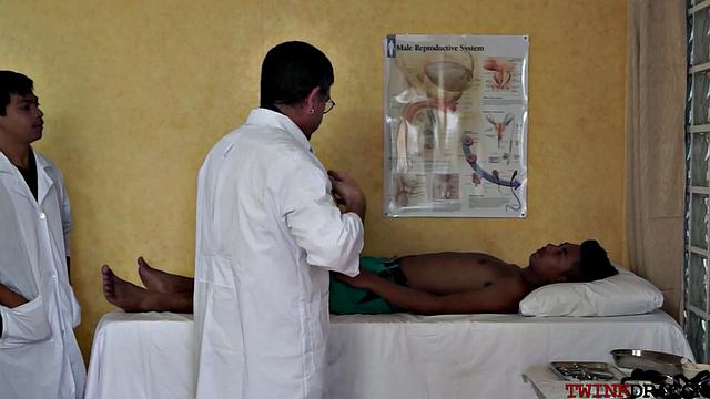 Hairy asian patient got cocksucked