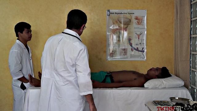 Hairy asian patient got cocksucked