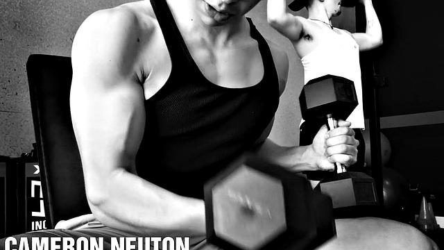 Hunk Spitroasted By Gym Bros - NextDoorBuddies