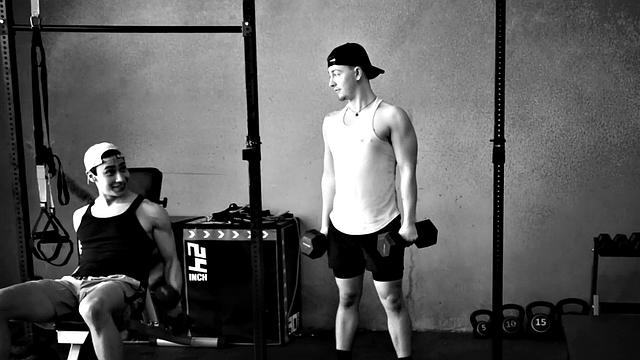 Hunk Spitroasted By Gym Bros - NextDoorBuddies