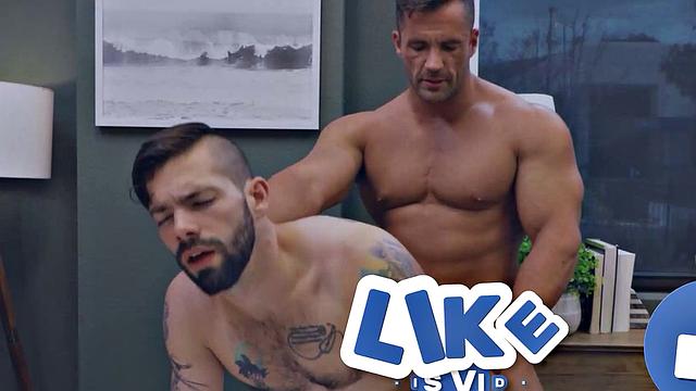 Hunk Spitroasted By Gym Bros - NextDoorBuddies