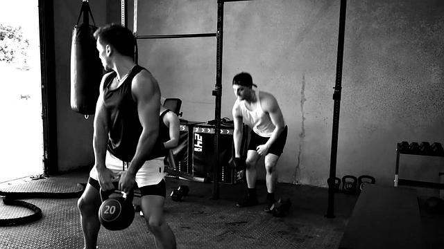 Hunk Spitroasted By Gym Bros - NextDoorBuddies