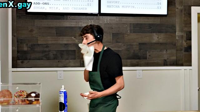 Manly jock barebacks skinny twinks at cafe