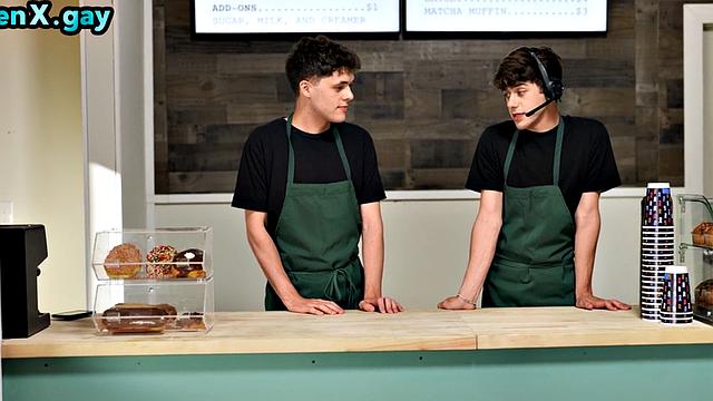 Manly jock barebacks skinny twinks at cafe