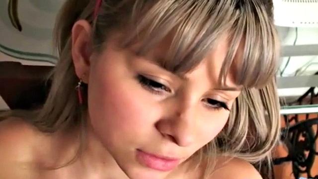 Sammy masturbates gently in solo scene