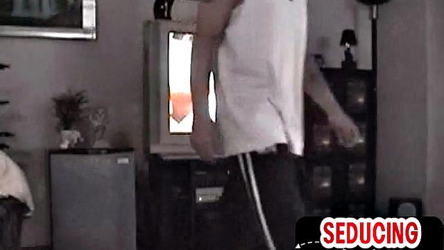 Skinny 1st time sucked by gay in homemade private video