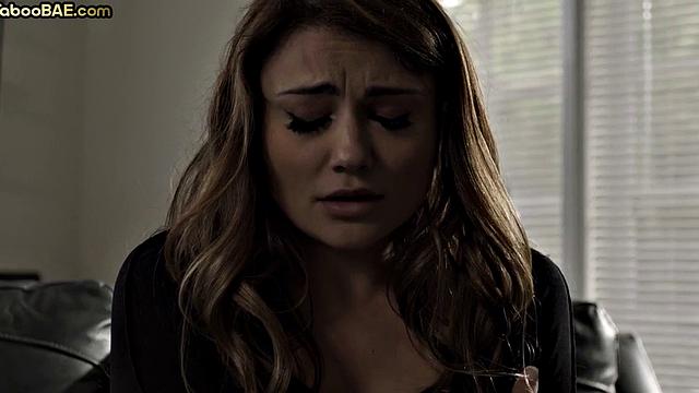 Taboo babe pussyfucked by stepdad