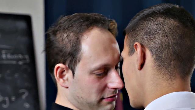 Gaydaddy priest bareback bangs his student in classroom