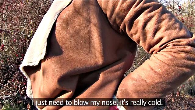 Naughty blonde pays to suck and fuck in the car, outdoors & pierced up close