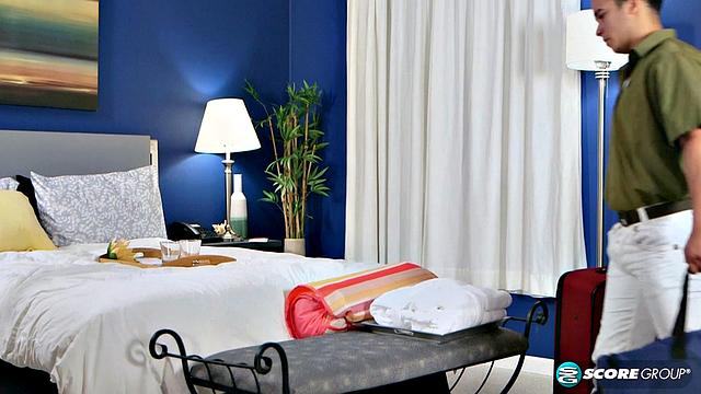 The bell hop and sexy Latina