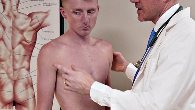 Redhead stepson barebacked at infirmary after check