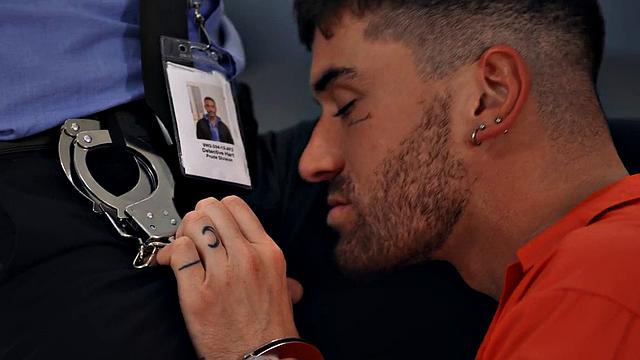 Dirty guy enjoys fucking black stud in tight asshole