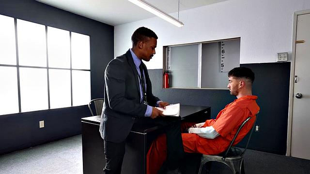 Dirty guy enjoys fucking black stud in tight asshole