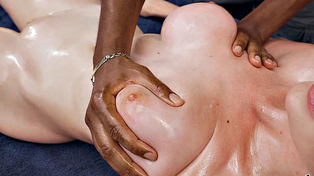 Busty anal babe rides BBC outdoor and in bedroom