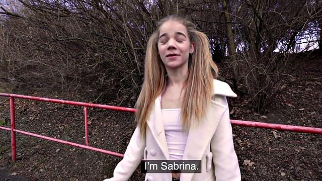 18yo pigtails cutie paid for giving blowjob and sex in POV