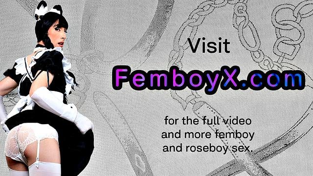 Roundbutt classy femboi plowed