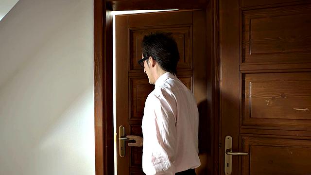 DADDY4K. Cutie doesnt mind tasting old prick of BFs dad in her pussy