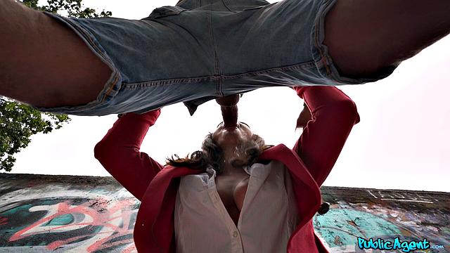 Boss caught sucking cock