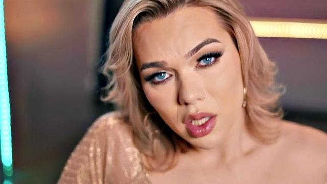 Curvy trans sucked and drilled by her boyfriend