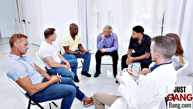 Busty babe enjoys double penetrating