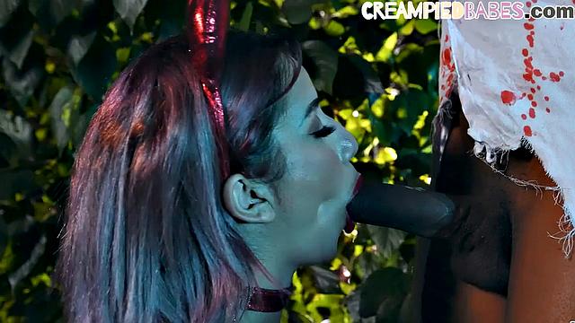 Cockhungry cosplay girl riding BBC